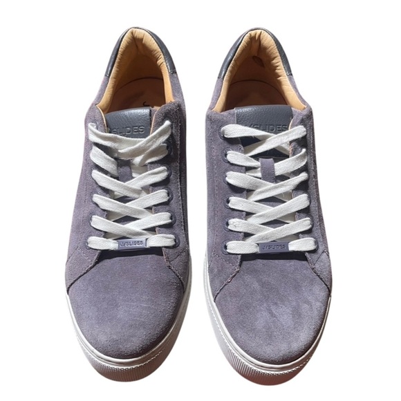 J Slides Suede Platform Sneakers - Picture 1 of 5